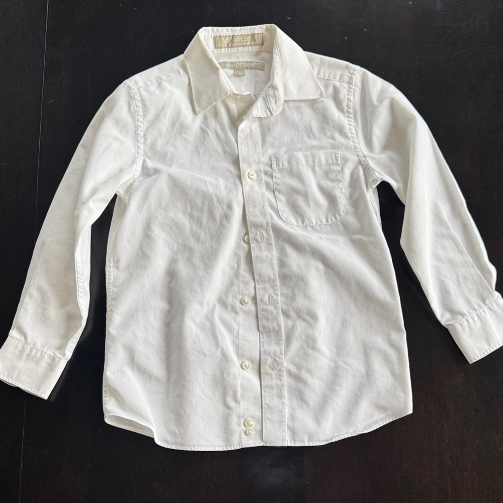 Nordstrom Kids Classic White Button-Down Shirt
